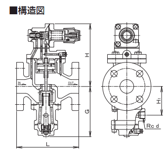 日本VENN阀天蒸汽调压阀 RP-6BD蒸汽减压阀 原装铸铁法兰蒸汽稳压阀(图2)